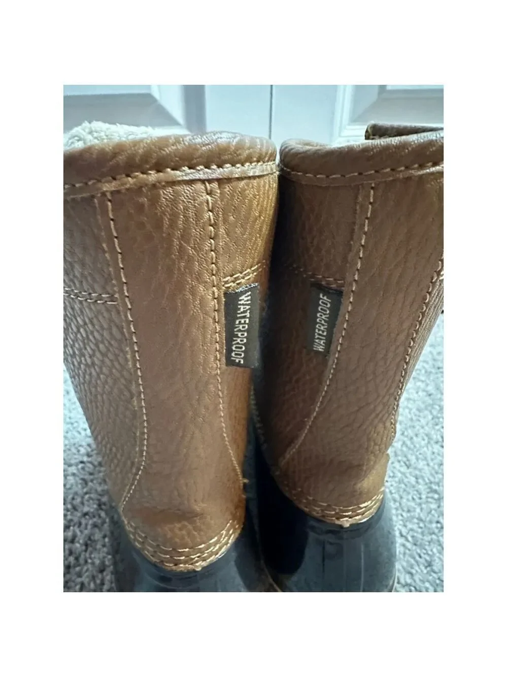 JBU Brown & Black Waterproof Winter & Rain Boots Size 6